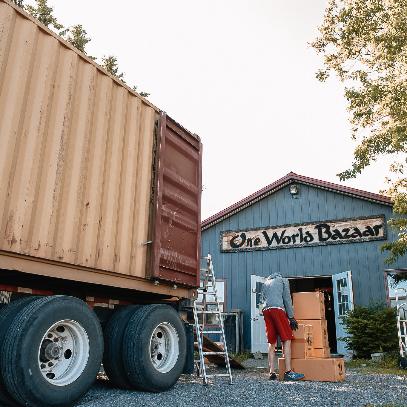 Shipment Arrival Day at the Bazaar