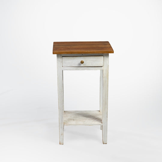 Table d'appoint en teck récupéré