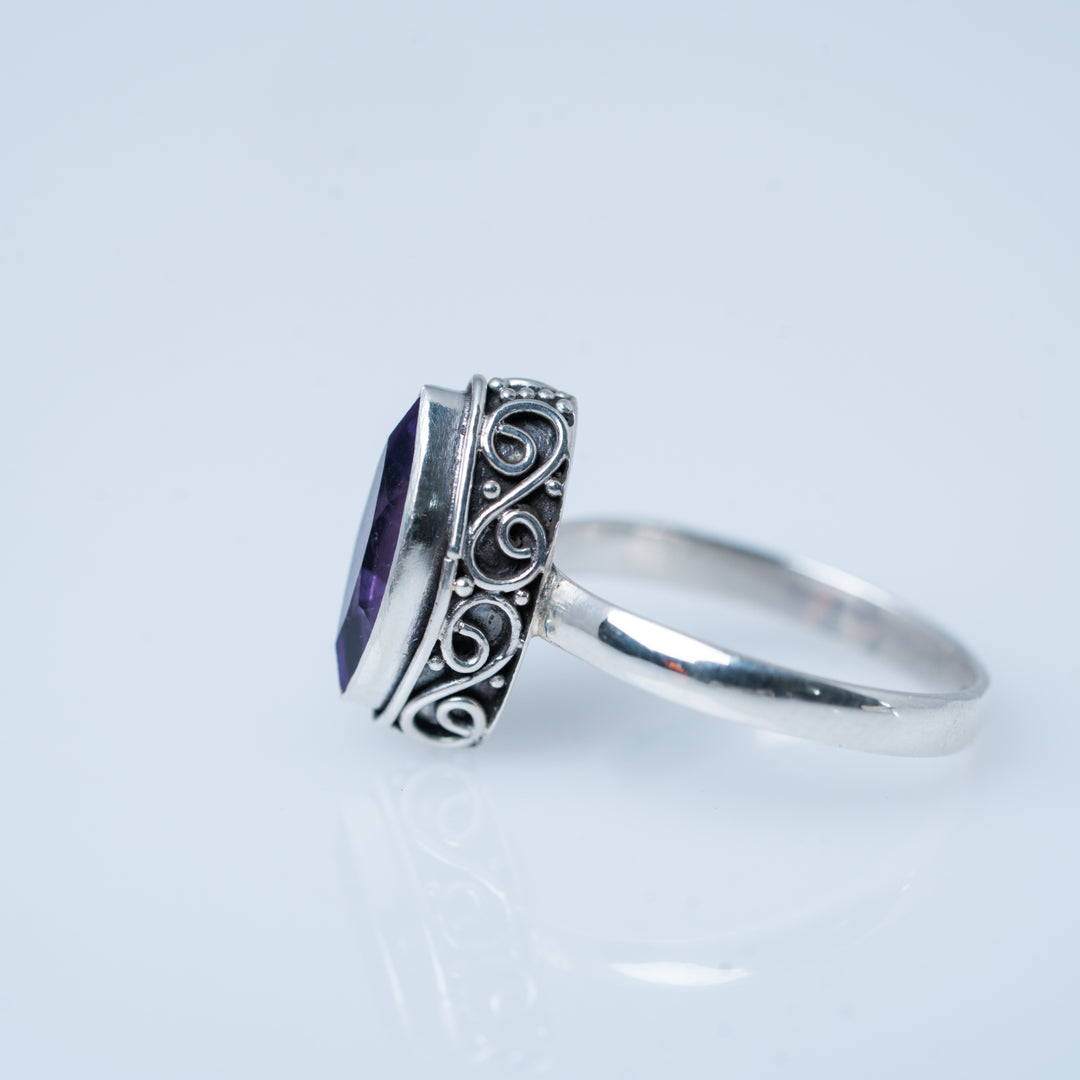 Bagues empilables multi-bandes grenat