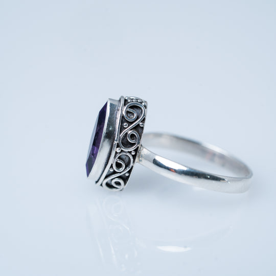 Bagues empilables multi-bandes grenat