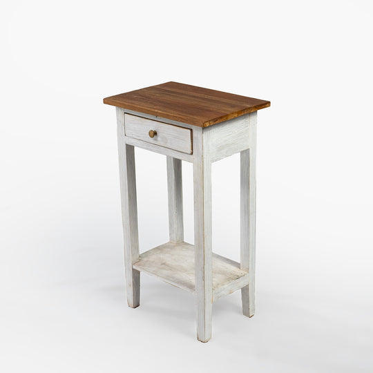 Table d'appoint en teck récupéré