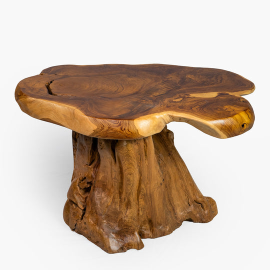 Table d'appoint en teck récupéré