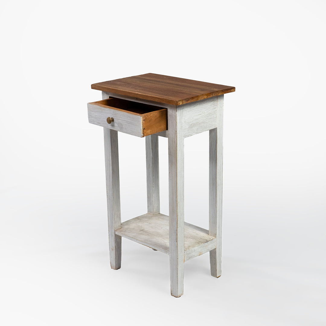 Table d'appoint en teck récupéré