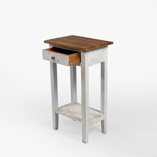 Table d'appoint en teck récupéré