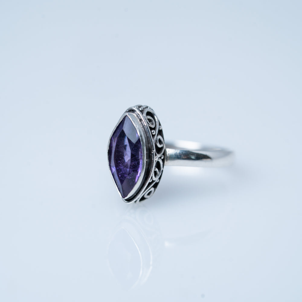 Bagues empilables multi-bandes grenat