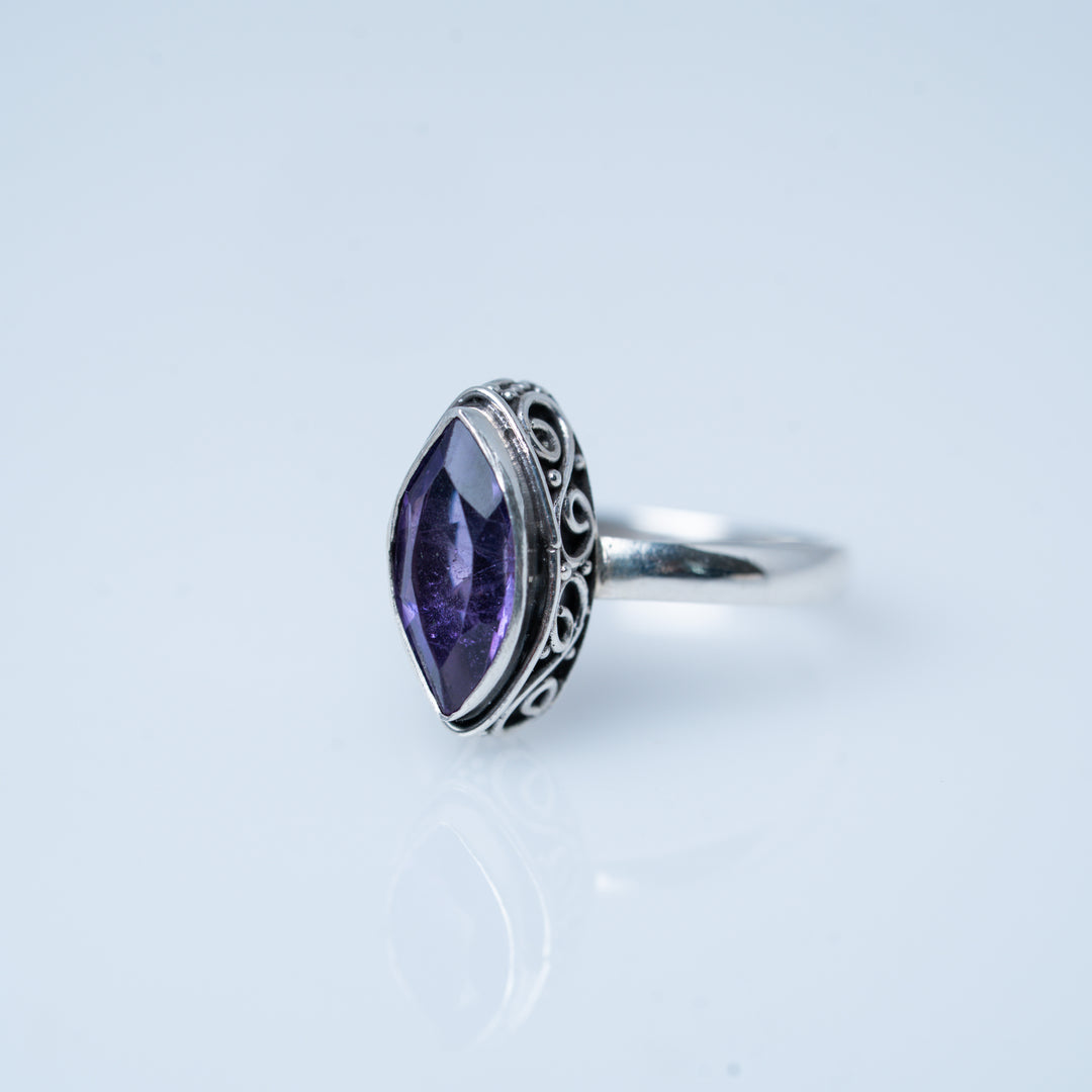 Bagues empilables multi-bandes grenat