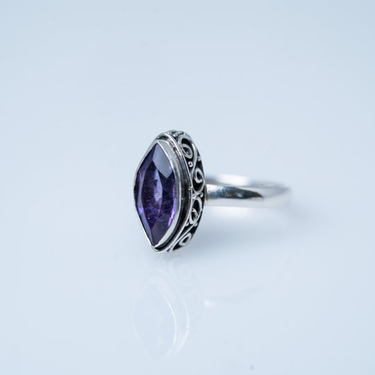 Bagues empilables multi-bandes grenat