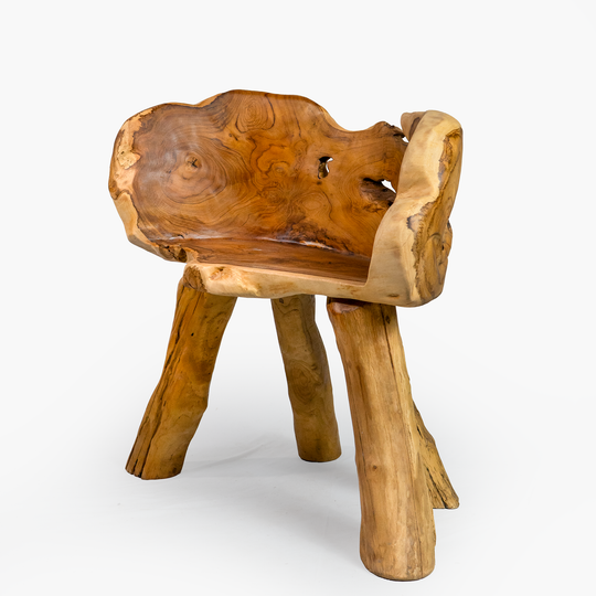 Table d'appoint en teck récupéré