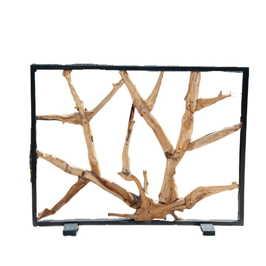 Javanese Framed Teak Root Sculpture