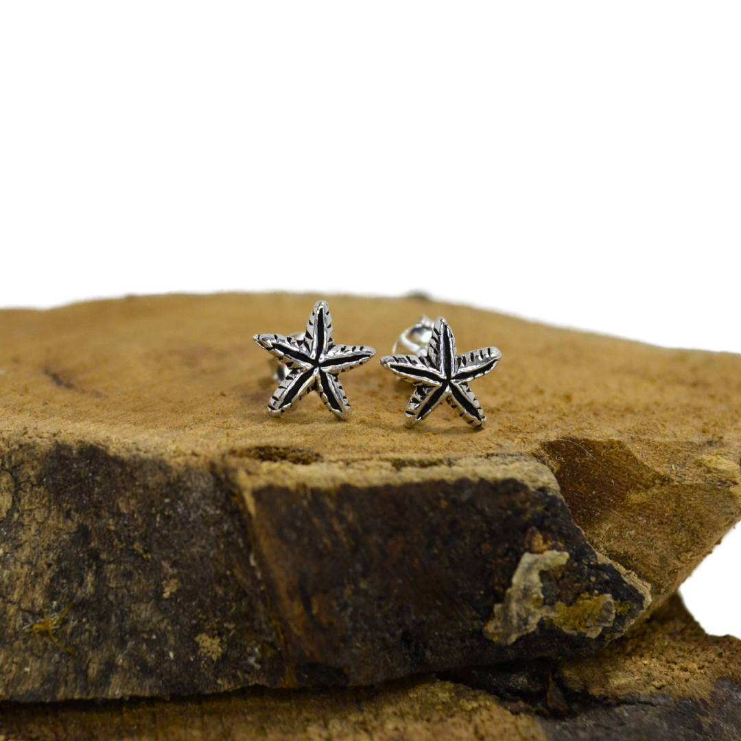 Thai Silver Star Fish Stud