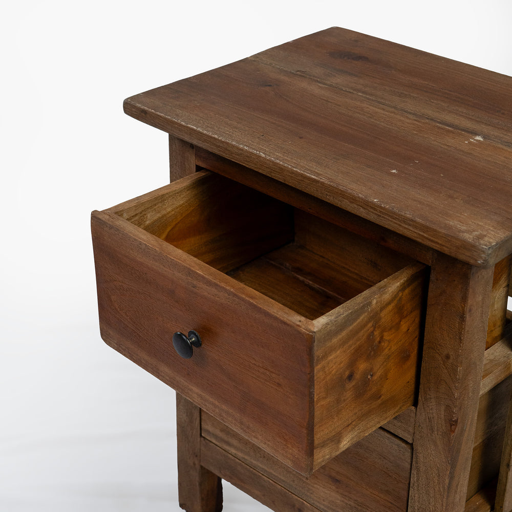 Table d'appoint en teck récupéré