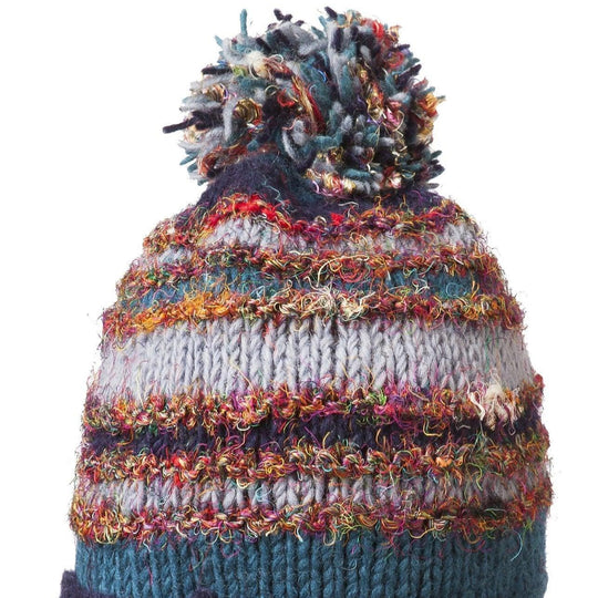 Swool Stripe Pompom Hat