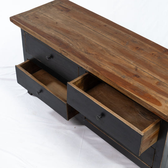 Table d'appoint en teck récupéré