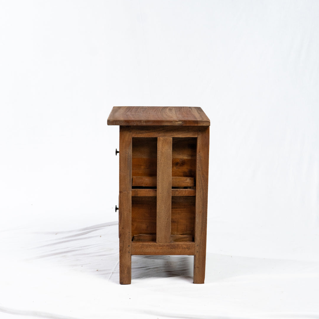 Table d'appoint en teck récupéré