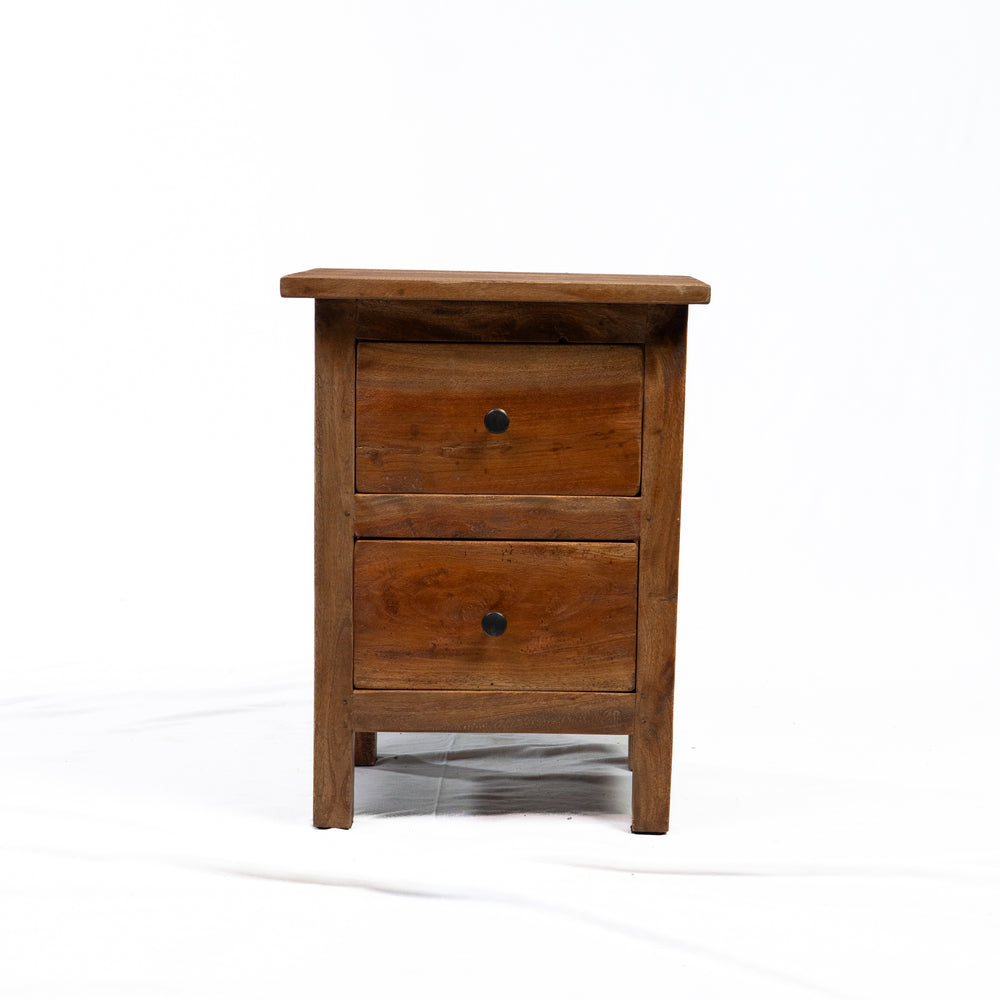 Table d'appoint en teck récupéré