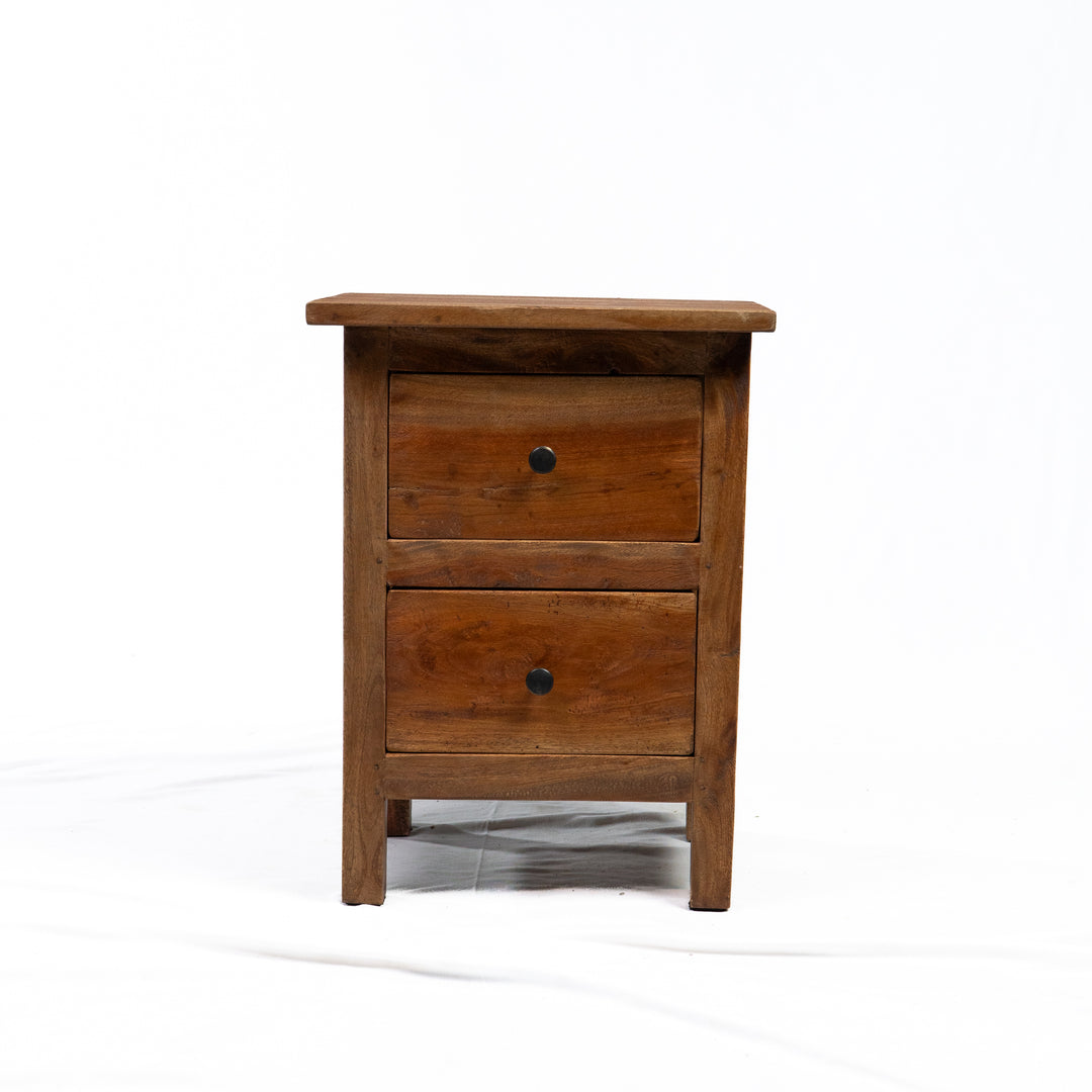 Table d'appoint en teck récupéré