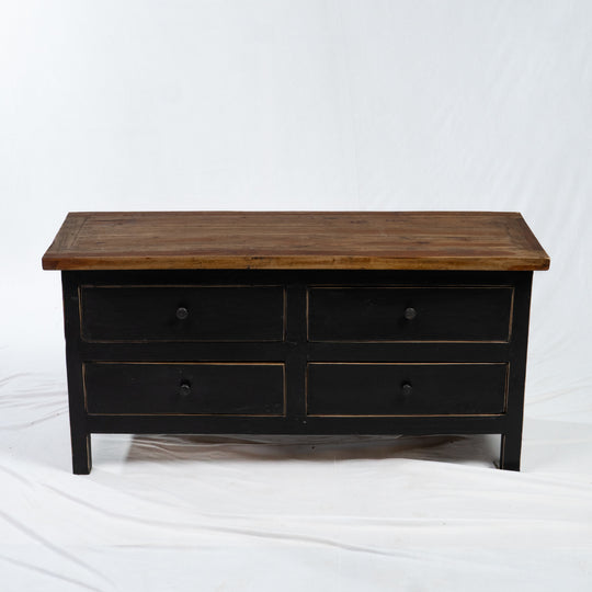 Table d'appoint en teck récupéré