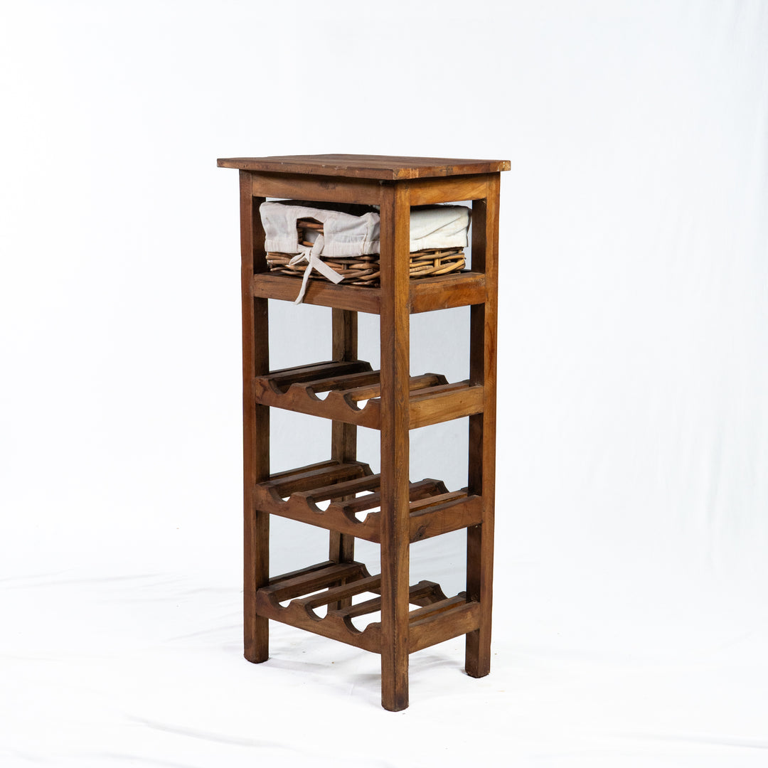 Table d'appoint en teck récupéré