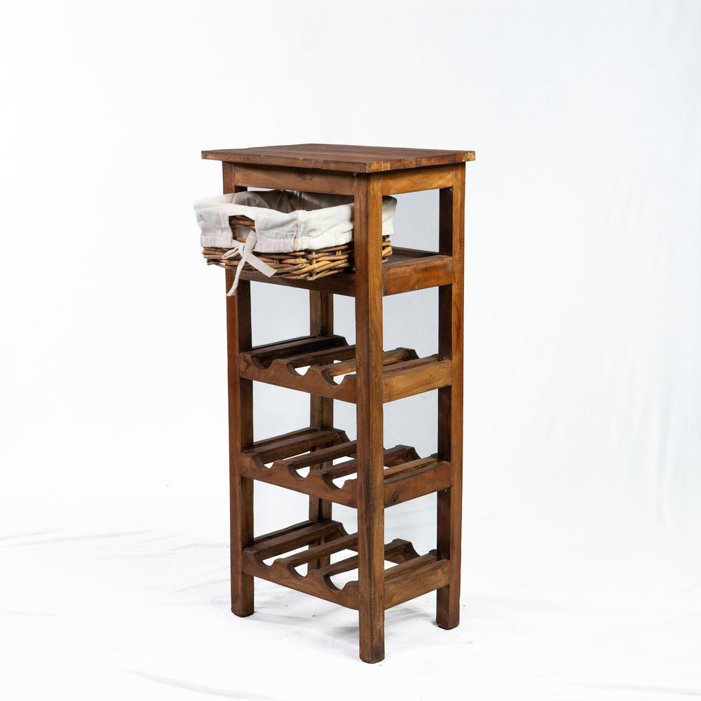 Table d'appoint en teck récupéré