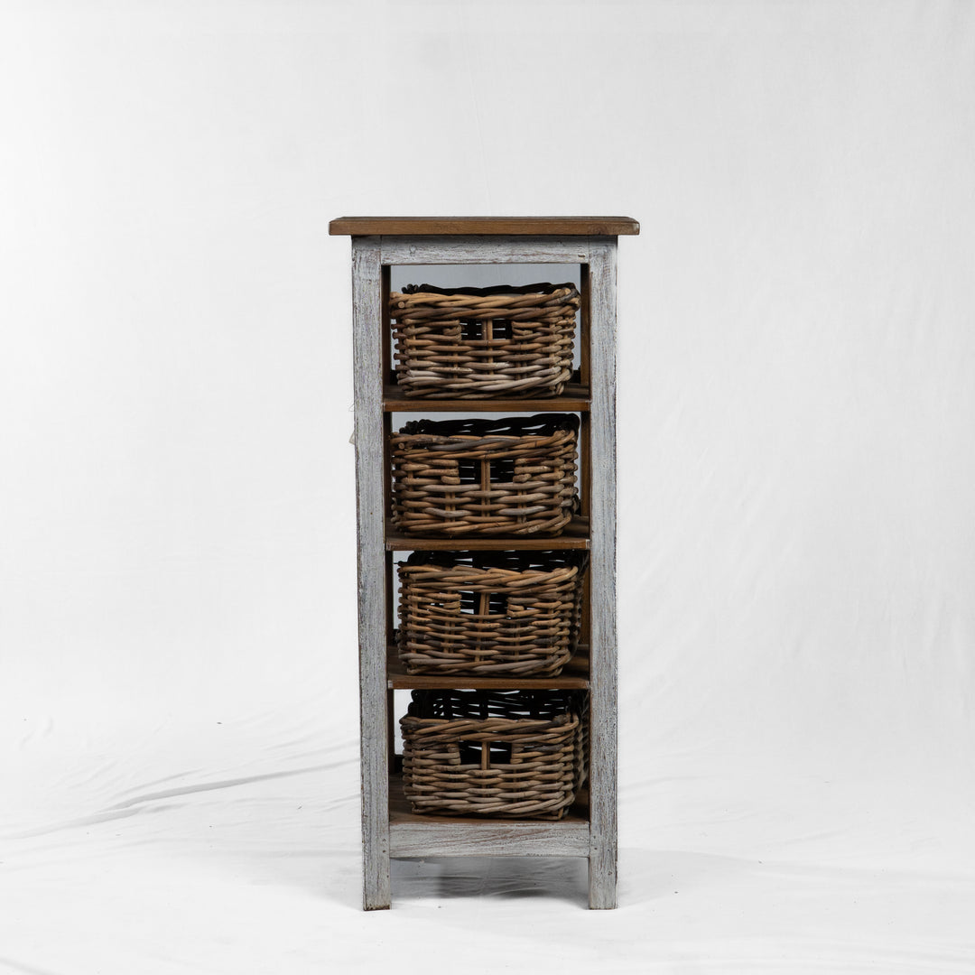 Table d'appoint en teck récupéré