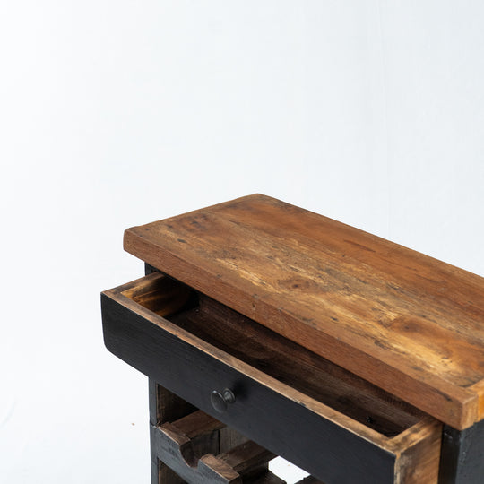 Table d'appoint en teck récupéré