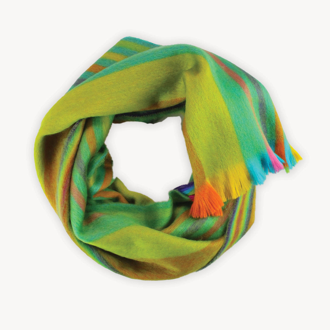 Alpaca Scarf - Caravan Multi Stripe