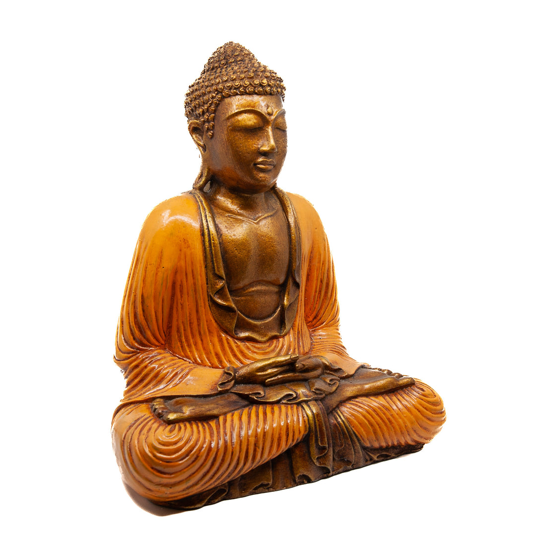 Bouddha méditant peint moyen