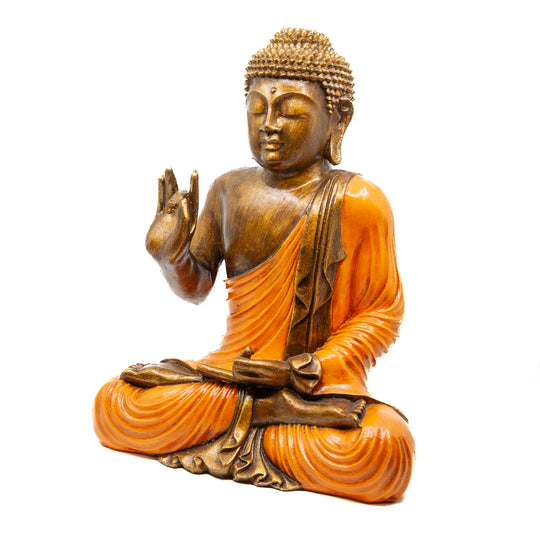 Bouddha enseignant peint moyen
