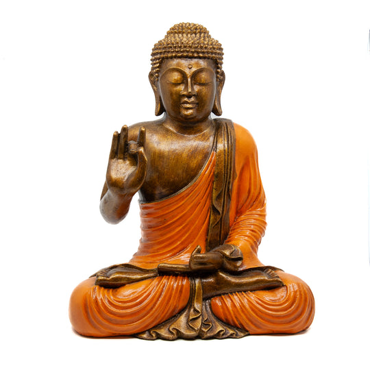 Bouddha enseignant peint moyen