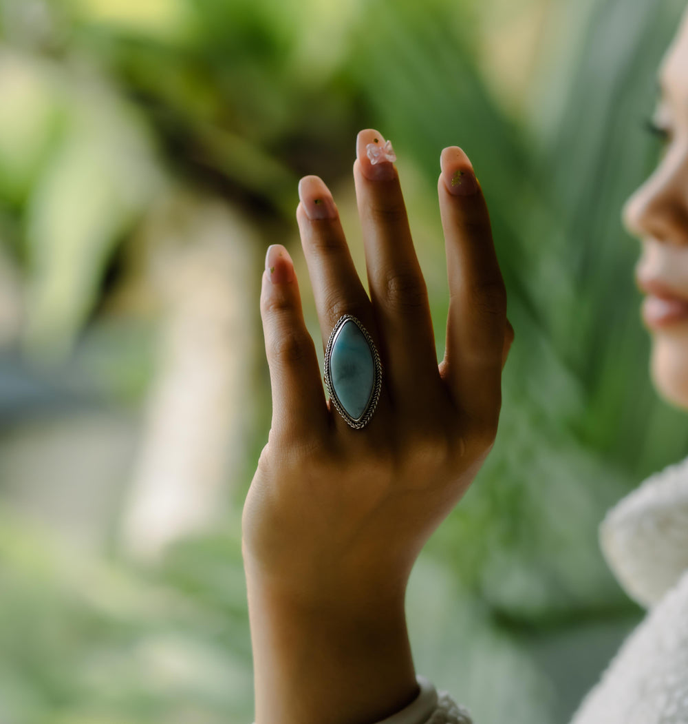 Bagues empilables multi-bandes grenat