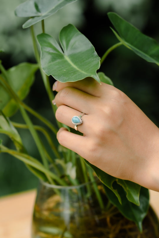 Bagues empilables multi-bandes grenat