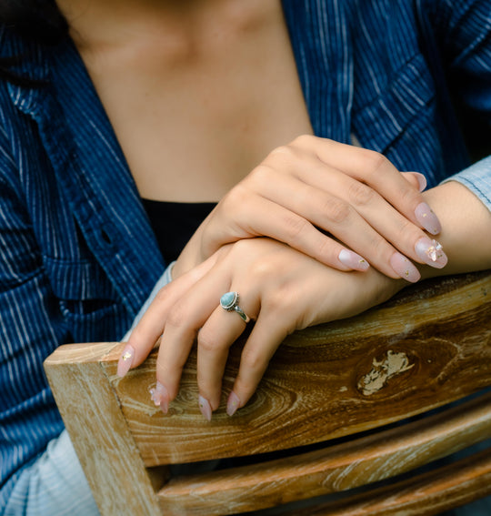 Bagues empilables multi-bandes grenat