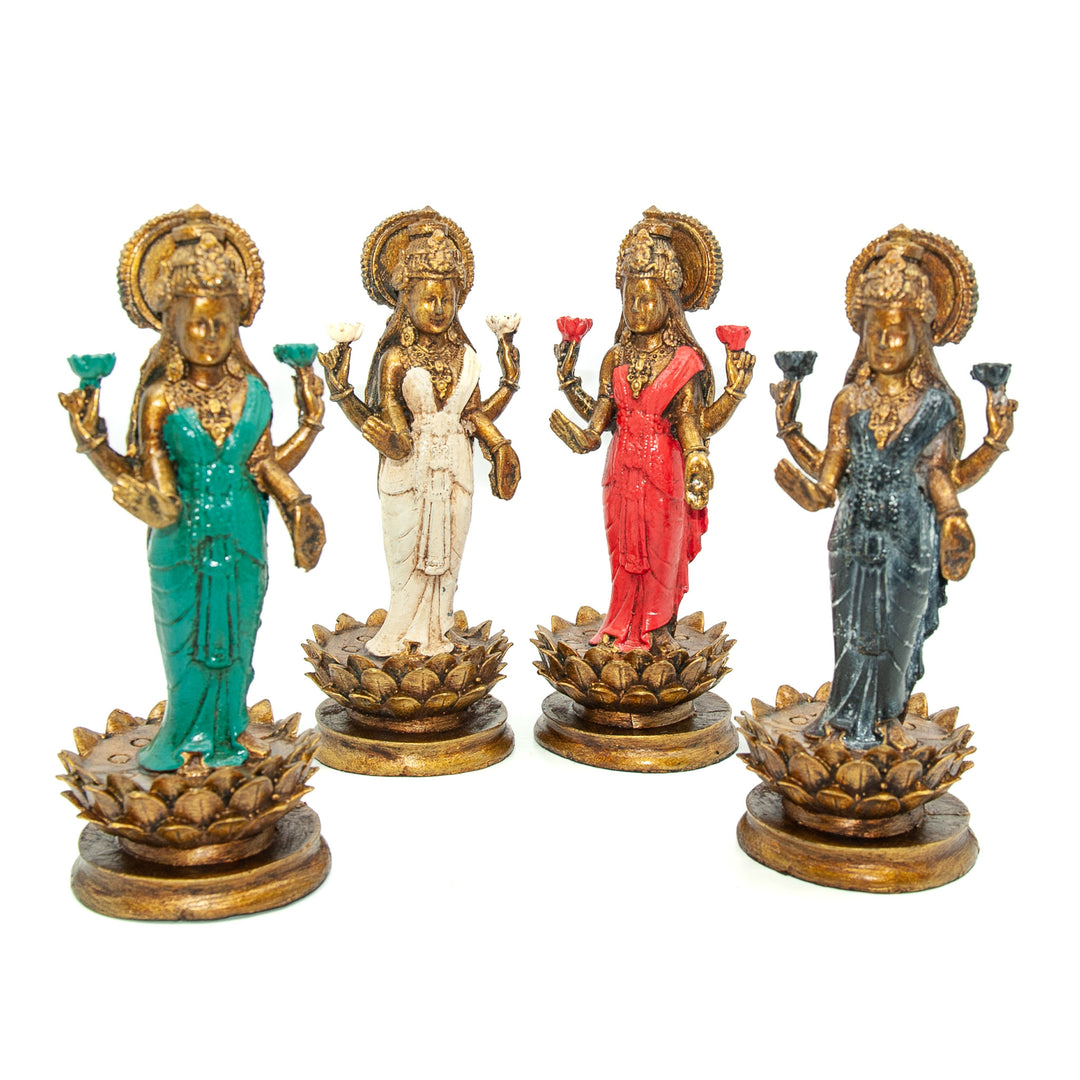 Painted Resin Lakshmi Standing