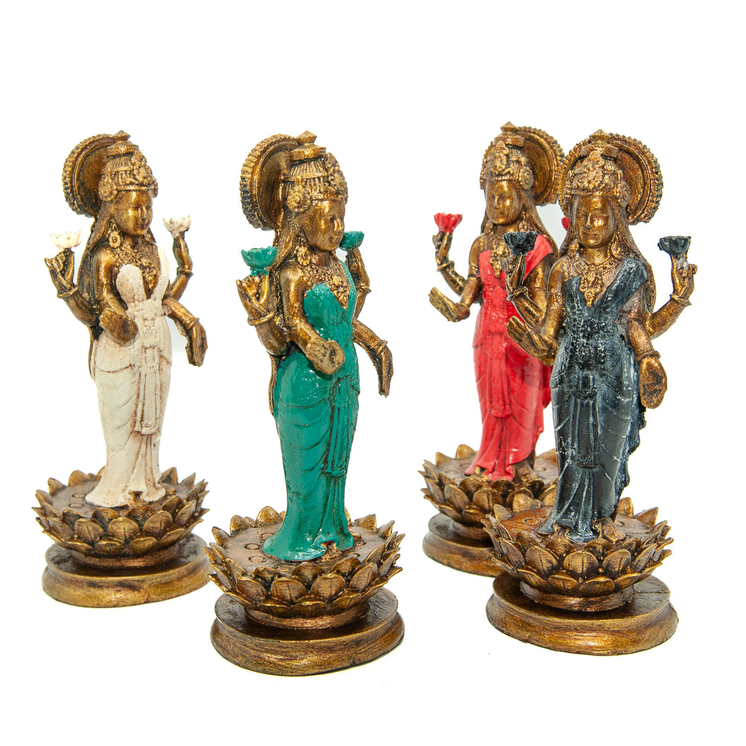 Painted Resin Lakshmi Standing