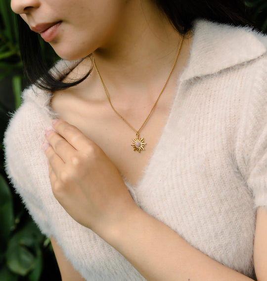 Collier Arbre de Vie Plaqué Or - Turquoise