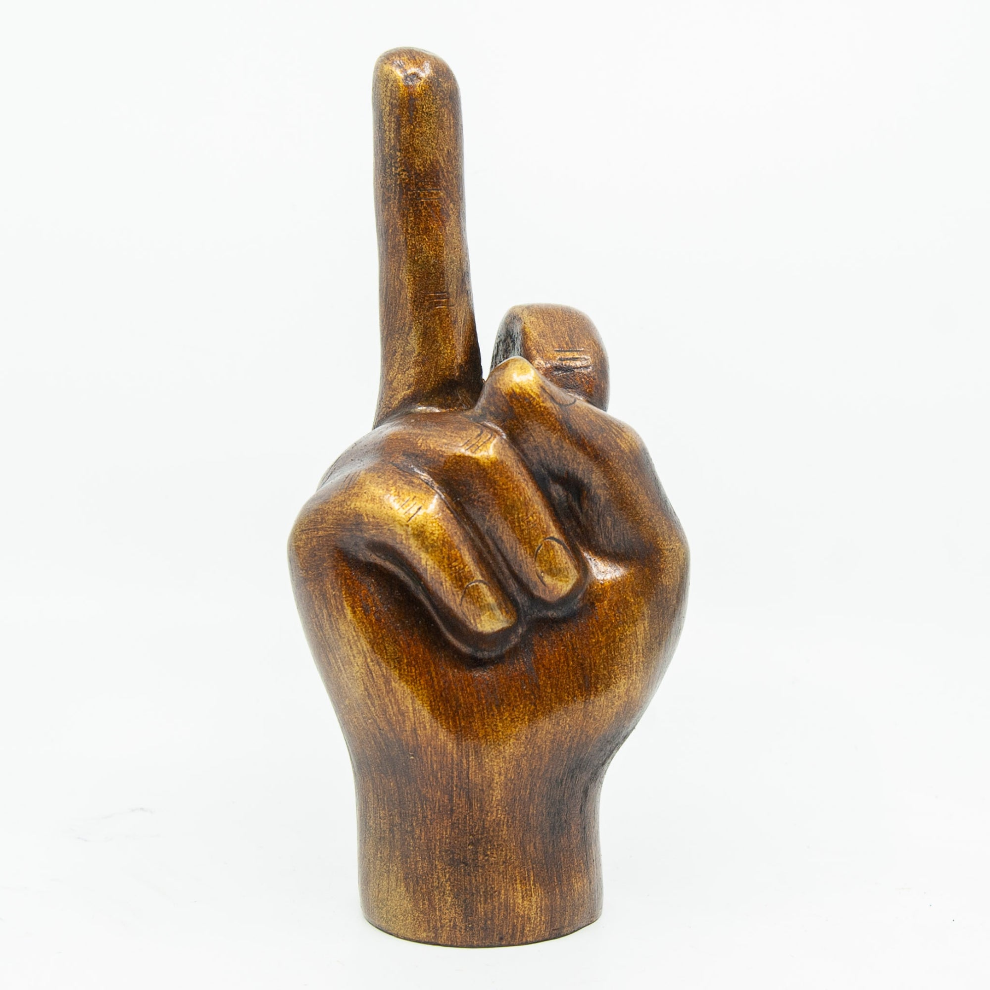 Resin FU Hand Sculpture