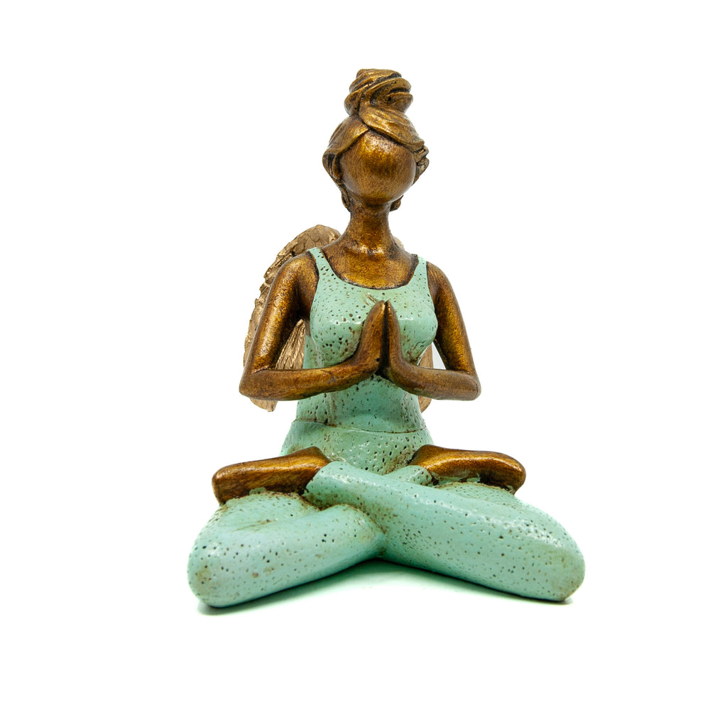 Painted Resin Yogi Angel