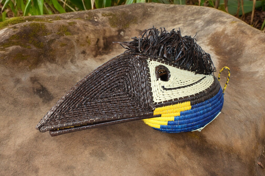 Embera Panamanian Woven Mask - Bird of Prey