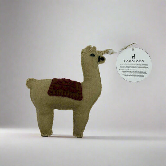 Poko Loko Fabric Alpaca Ornament
