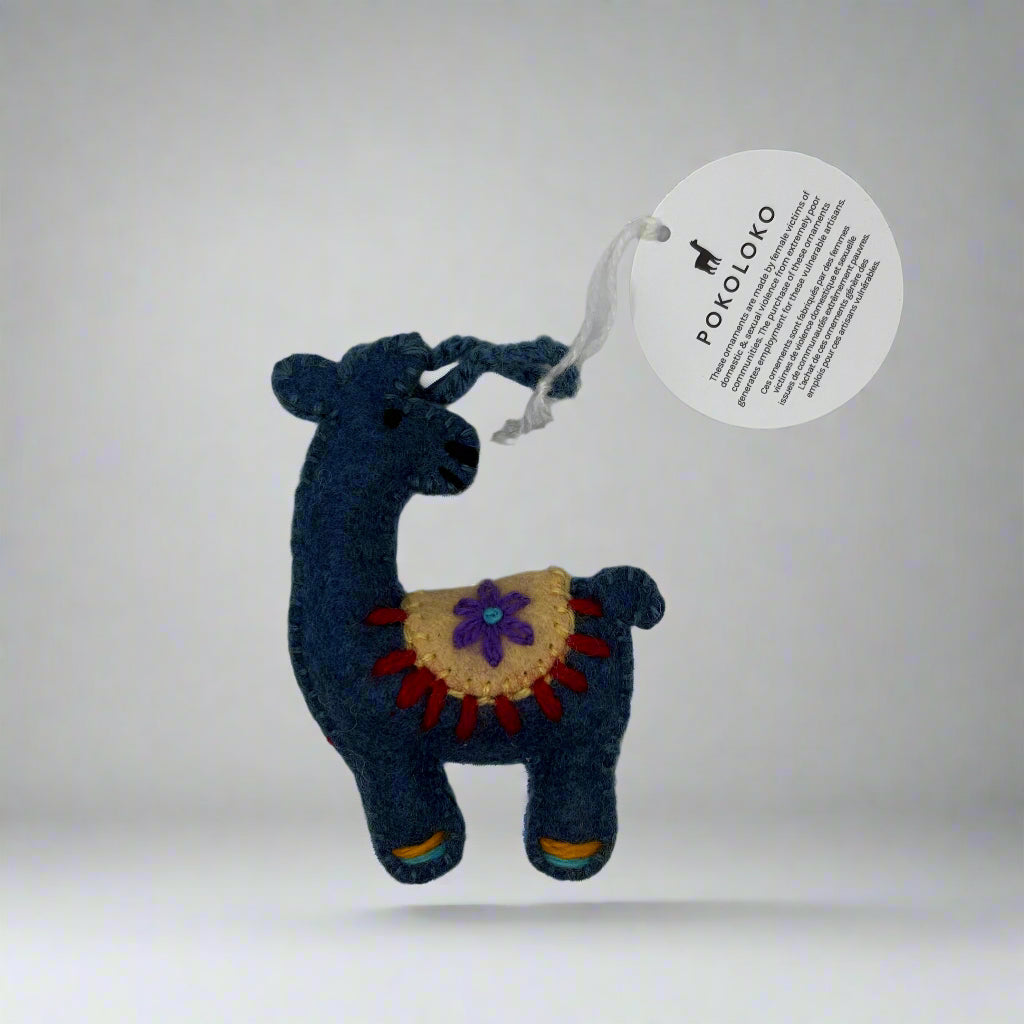 Colourful Poko Alpaca Ornament