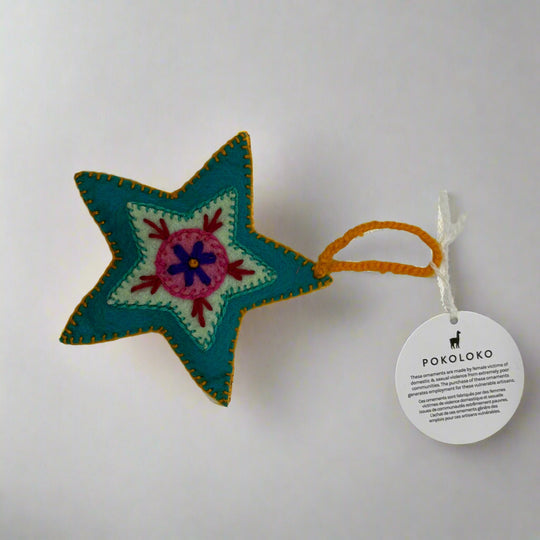 Colourful Poko Star Ornament