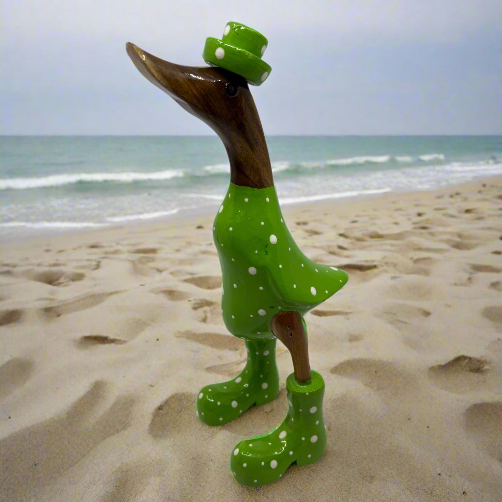 Bamboo Root Green Bikini Duck
