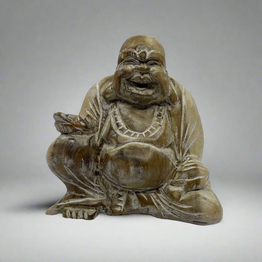 Handcarved Small Suar Wood Buddha