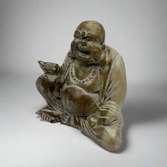 Handcarved Small Suar Wood Buddha