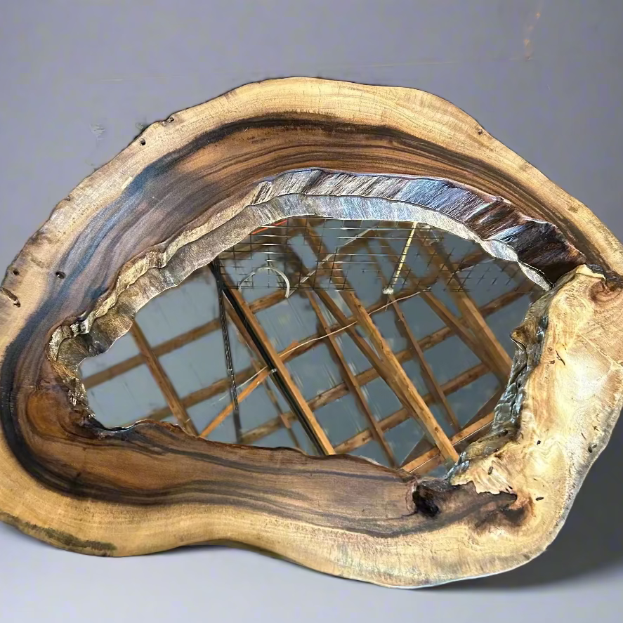 Handcrafted Sono Wood Mirror