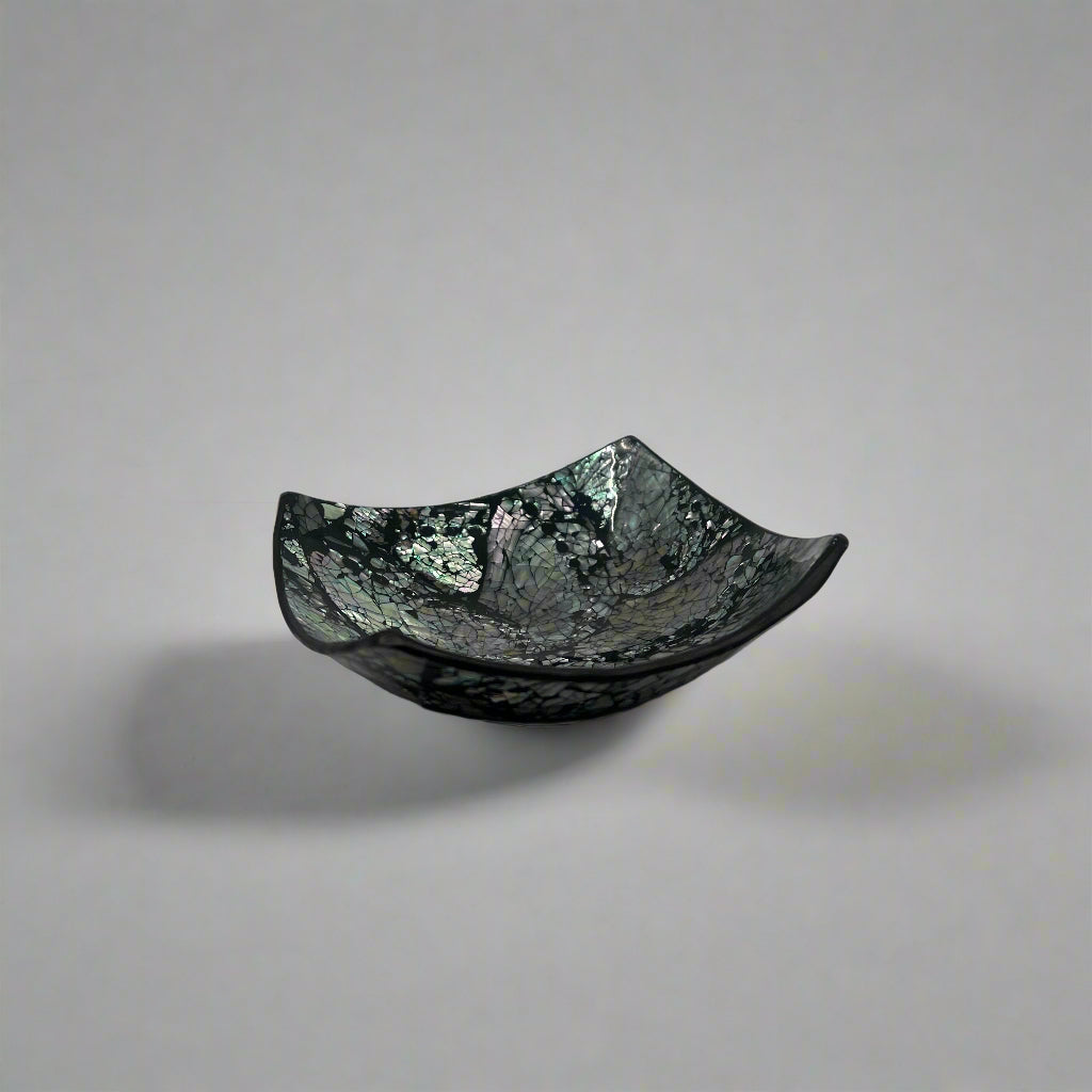 Black Shell Square Bowl