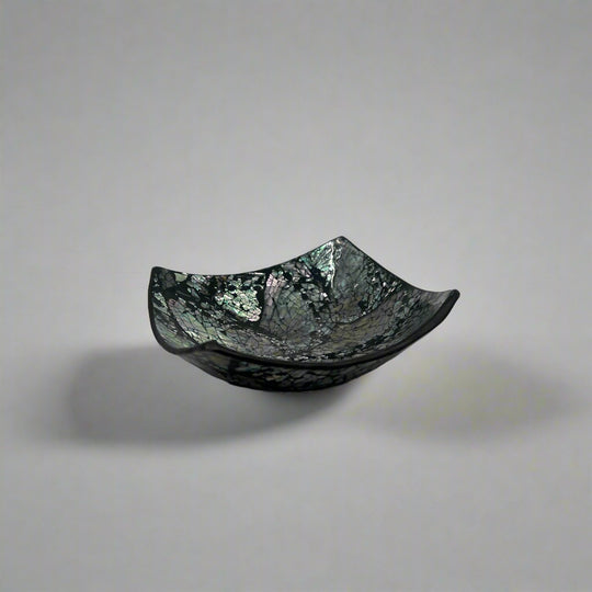 Black Shell Square Bowl