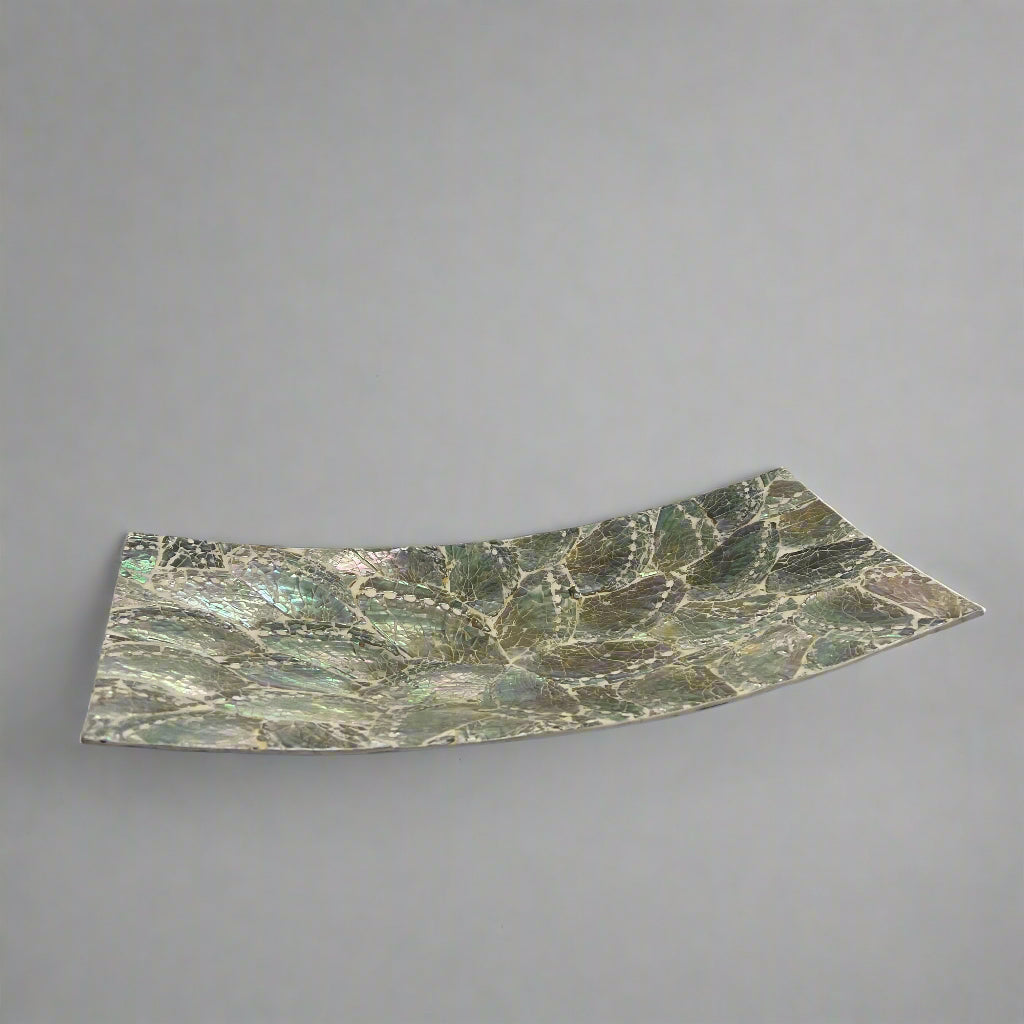 White Shell Rectangle Dish