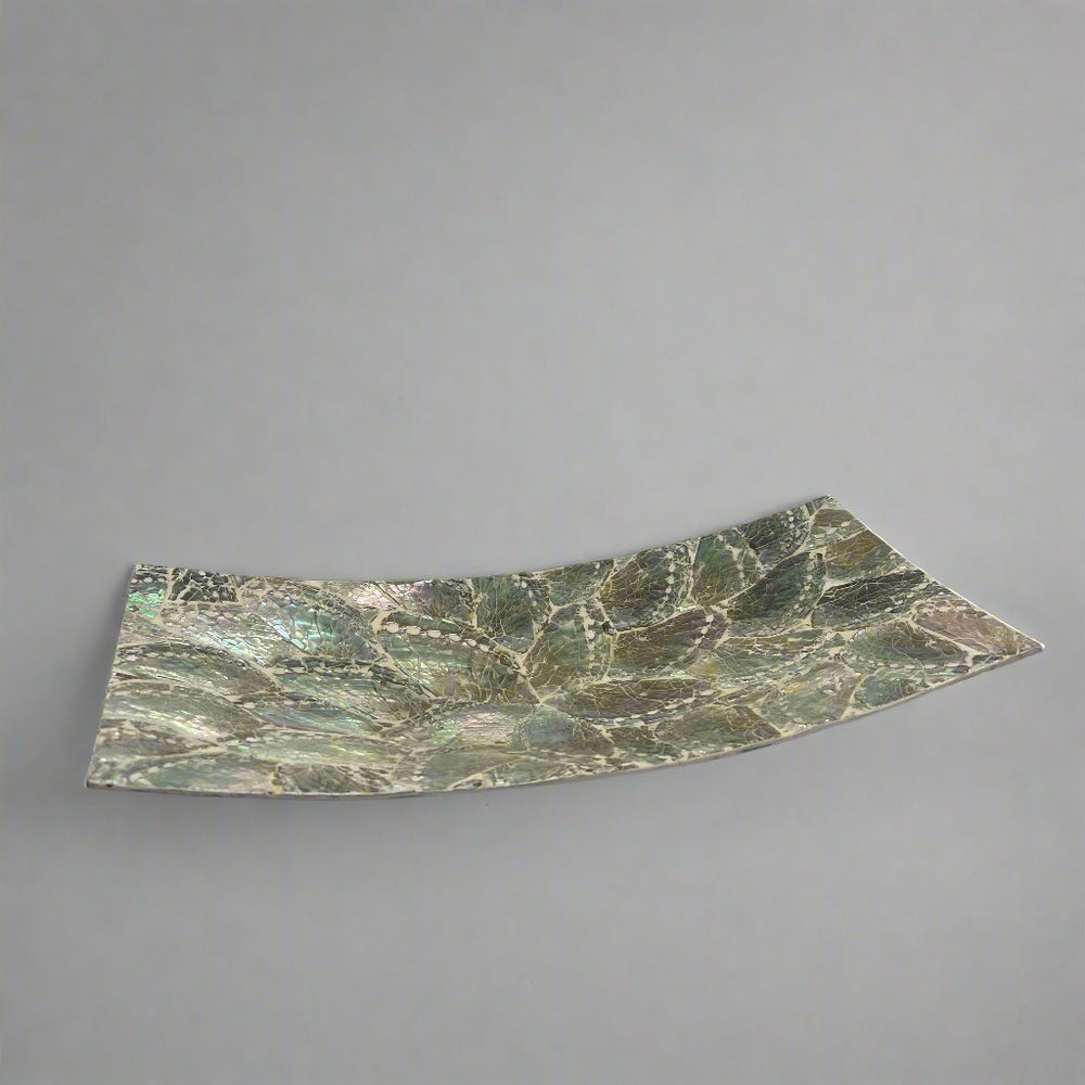 White Shell Rectangle Dish