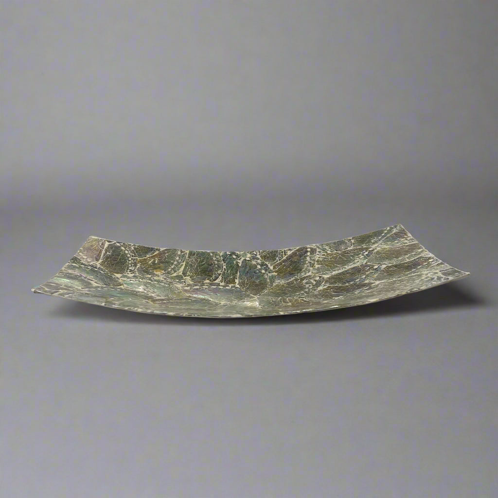 White Shell Rectangle Dish